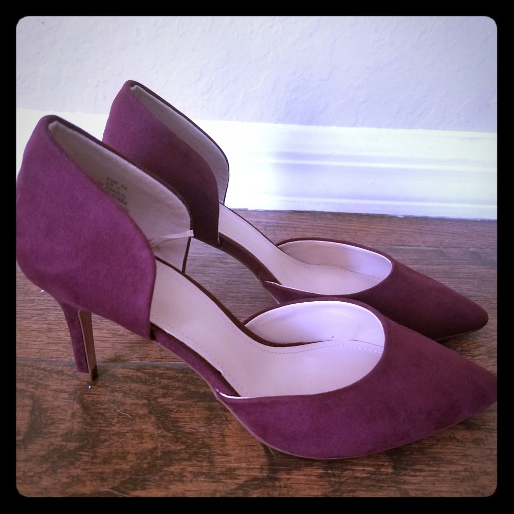Suede heels